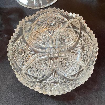 Cut & Etched Crystal w/ Starbursts, Rose, Birds & More (LR-SS)