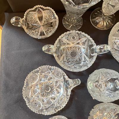 Cut & Etched Crystal w/ Starbursts, Rose, Birds & More (LR-SS)