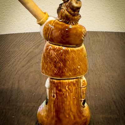 Vintage Schafer & Vater Scotsman Bagpipe Flask – Made in Germany