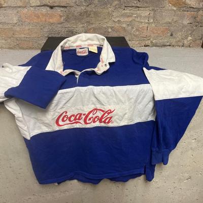Sale Photo Thumbnail #359: Vintage Coke branded pullover and 52 x 60 plush throw