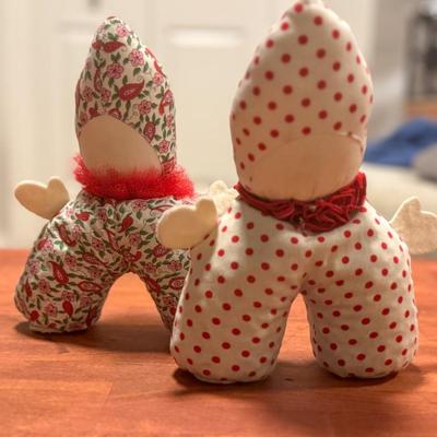 Vintage Handmade Clown Doll Pair – Unique & Quirky Collectibles
