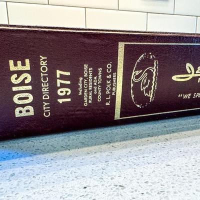Vintage 1977 Polk's Boise City Directory – Local Business History & Advertising