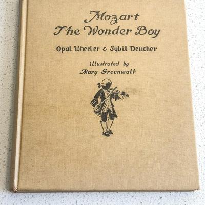 Hardcover Book – Mozart: The Wonder Boy by Opal Wheeler & Sybil Deucher (1943 Edition)