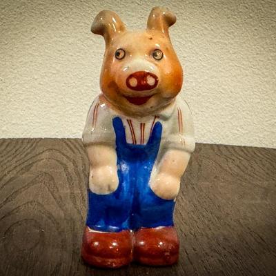 Vintage Ceramic Piggy Bank – Whimsical Japanese Collectible