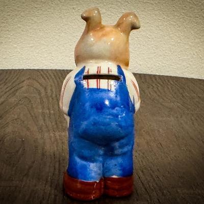 Vintage Ceramic Piggy Bank – Whimsical Japanese Collectible