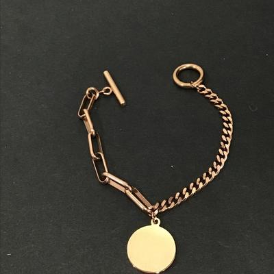 Vintage Gold, toned toggle bracelet