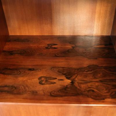 ROMWEBER Rosewood Two Piece Secretary Desk & Bookshelf