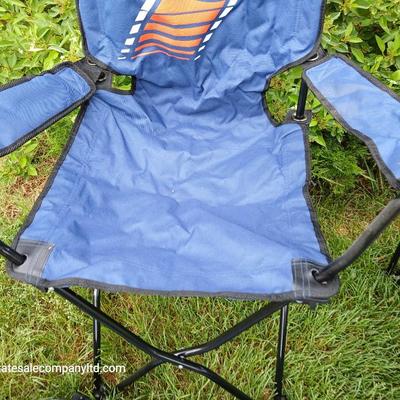 Pair of Denver Broncos Folding Tailgate Chairs with Carry Bags