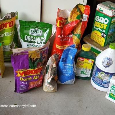 Large Garden Care Lot – Fertilizers, Plant Food, Bone Meal, & Pest Control