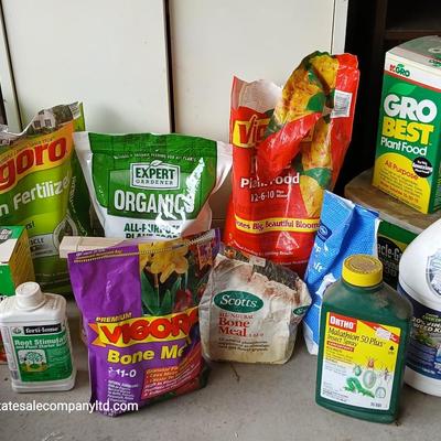 Large Garden Care Lot – Fertilizers, Plant Food, Bone Meal, & Pest Control