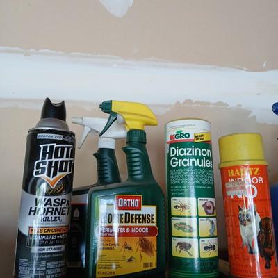Garden Chemical Cabinet Lot – Pest Control, Lawn Care & Storage Cabinets Included