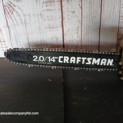 Vintage Craftsman Electric Chainsaw – 14" Bar, Model 2.0
