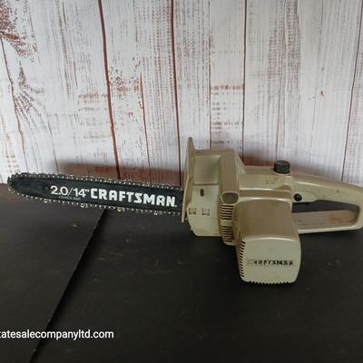 Vintage Craftsman Electric Chainsaw – 14" Bar, Model 2.0