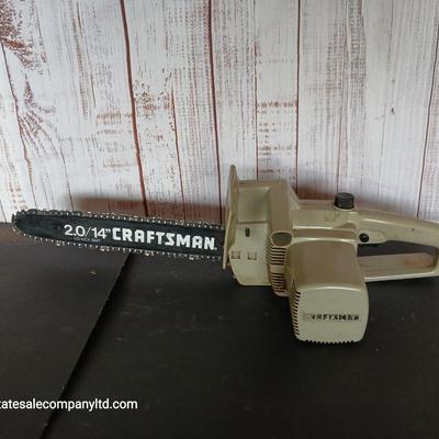 Vintage Craftsman Electric Chainsaw – 14" Bar, Model 2.0