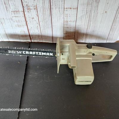 Vintage Craftsman Electric Chainsaw – 14" Bar, Model 2.0