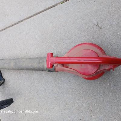 Toro Yard Tool Lot – Electric Leaf Blower & 12" String Trimmer with twine