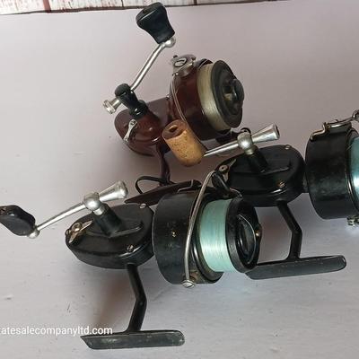 Lot of 3 Vintage Collectible Spinning Reels – Shakespeare 2062 & Garcia Mitchell 300