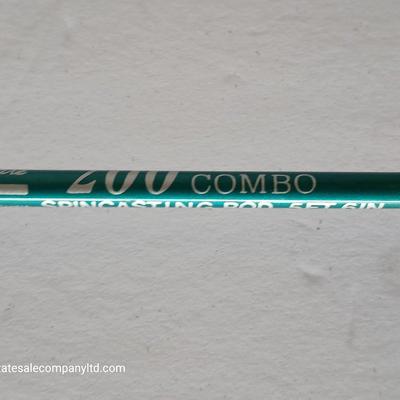 Lot of 2 Spincast Rod & Reel Combos – Zebco 4057 + Shakespeare 200