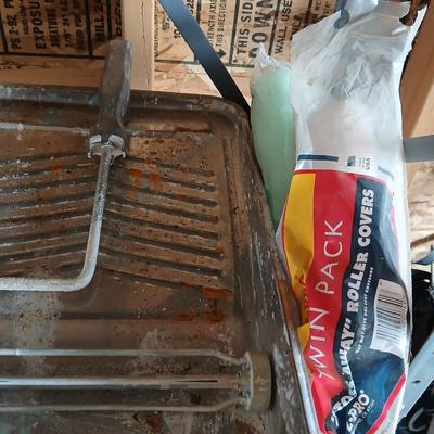 Garage Utility Lot – Metal Shelving Unit with Painting & Hardware Project Supplies