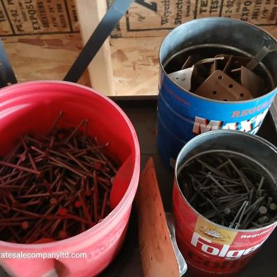 Garage Utility Lot – Metal Shelving Unit with Painting & Hardware Project Supplies