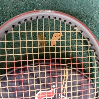Vintage Sports & Yard Game Lot – Tennis, Horseshoes, & Net Set