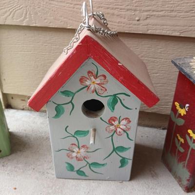 Lot of 3 Handcrafted Garden Houses – Birdhouse & Insect Hotels