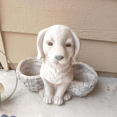 Dog Lover’s Porch Trio – Planter, Solar Light & Doormat