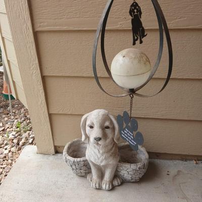 Dog Lover’s Porch Trio – Planter, Solar Light & Doormat
