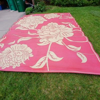 HUGE ! Reversible Patio Mat – Floral Outdoor Rug