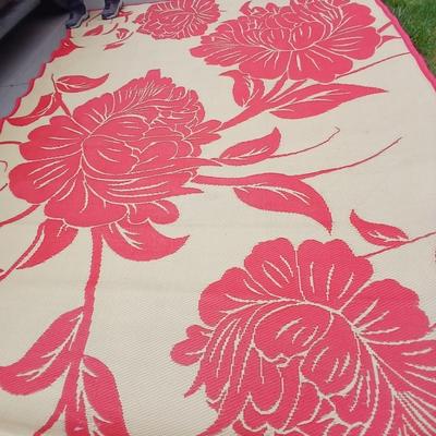 HUGE ! Reversible Patio Mat – Floral Outdoor Rug