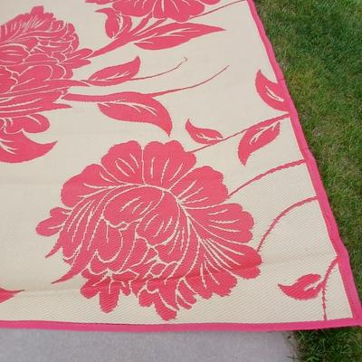 HUGE ! Reversible Patio Mat – Floral Outdoor Rug