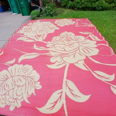 HUGE ! Reversible Patio Mat – Floral Outdoor Rug