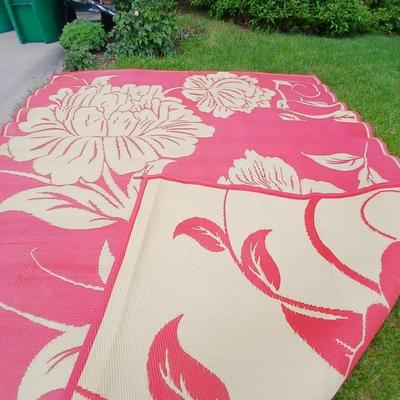 HUGE ! Reversible Patio Mat – Floral Outdoor Rug