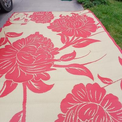 HUGE ! Reversible Patio Mat – Floral Outdoor Rug