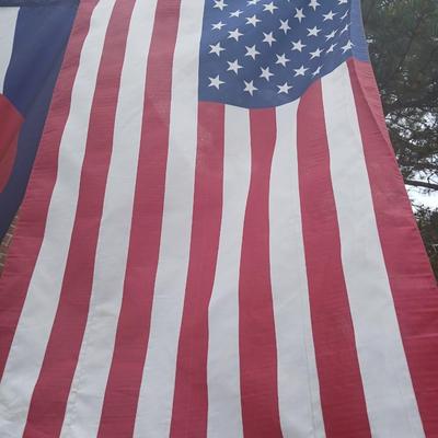 Colorado & U.S. Flag Pair on Mounting Pole