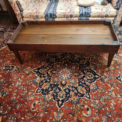 Vintage Large Farmhouse Country Coffee Table 56x24x18