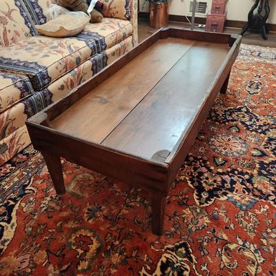 Vintage Large Farmhouse Country Coffee Table 56x24x18