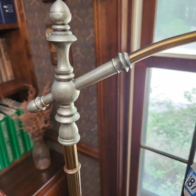 Vintage Heavy Metal Arch Floor lamp 57" tall