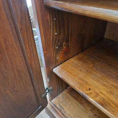 Solid Wood Sideboard Cabinet 47x18x31 with 1 side adjustable shelves