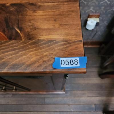 Solid Wood Sideboard Cabinet 47x18x31 with 1 side adjustable shelves