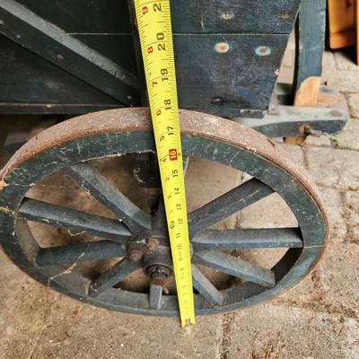 Vintage Wooden Wagon with Table Top