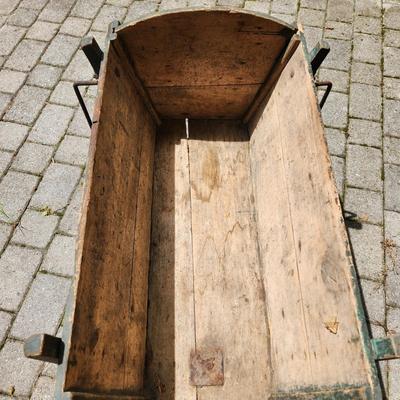 Vintage Wooden Wagon with Table Top