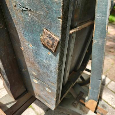 Vintage Wooden Wagon with Table Top