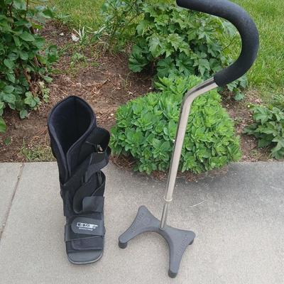 Medical Mobility Lot – Quad Cane & Air Walking Boot