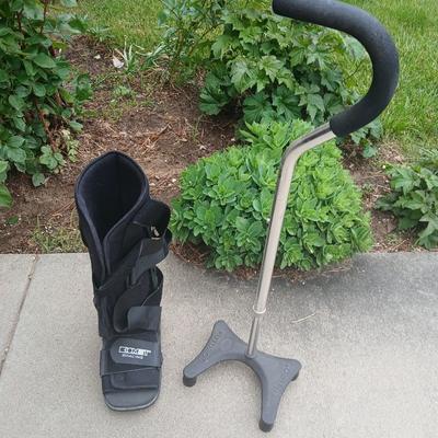 Medical Mobility Lot – Quad Cane & Air Walking Boot