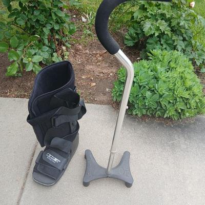 Medical Mobility Lot – Quad Cane & Air Walking Boot