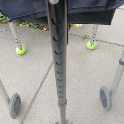 Drive Medical Folding Walker & Ergonomic Cane Set