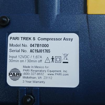 PARI Trek S Portable Compressor Assembly – Complete with Accessories
