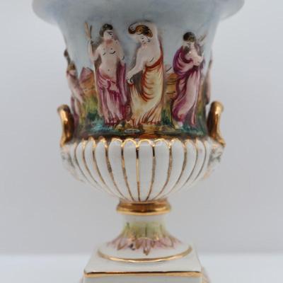 Capodimonte Italian Porcelain Urn with Lid