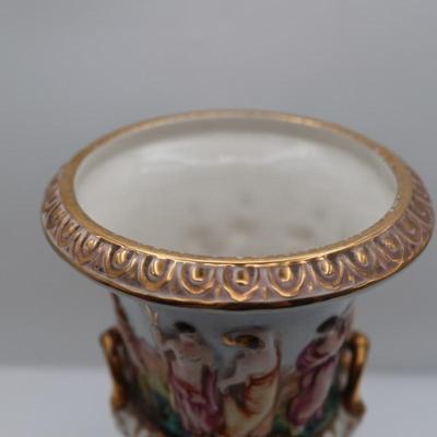 Capodimonte Italian Porcelain Urn with Lid